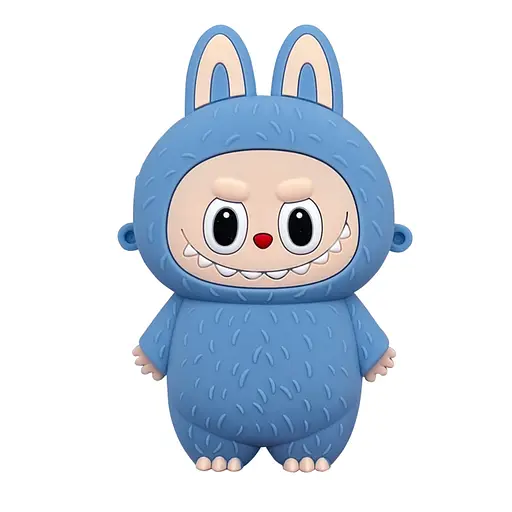 Сумочка Labubu, 13.5x10x3 см, вушка, 1 відділення, застібка-блискавка, силікон, довга ручка, 13x15x13 см - фото 2