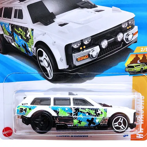 Базовая машинка Hot Wheels HW Wagons Track Dwagon белая (5785) JBB10-N521    - фото 6