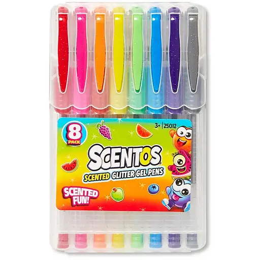 Набор ароматных гелевых ручек Мерцающие цвета