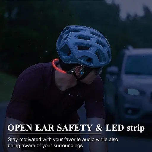 Беспроводные костные наушники Paramita DV68 Open-Ear с шумоподавлением красный - фото 4