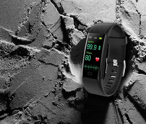 Умный фитнес браслет Lemfo F07T с термометром (Черный) - фото 6