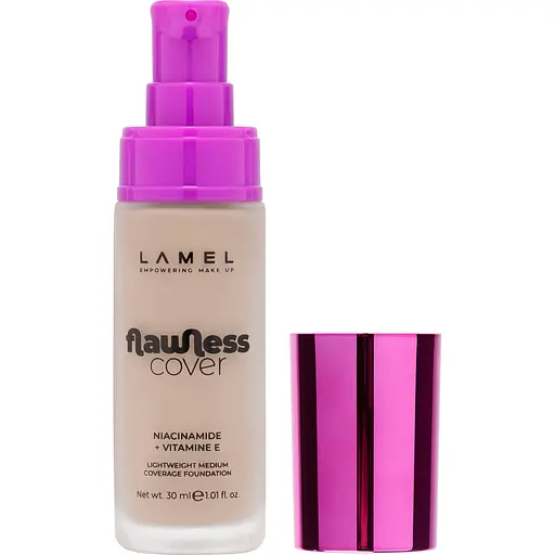 Тональна основа Lamel Flawless Cover lightweight medium coverage Foundation №05 30 мл - фото 2