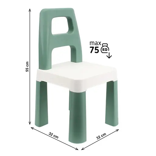 Дитячий стілець "Kids Chair" 0181TXK зелений, до 75 кг - фото 4