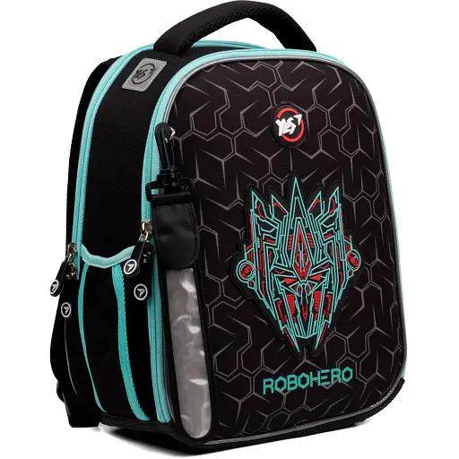 Рюкзак шкільний каркасний Yes Robohero H-100