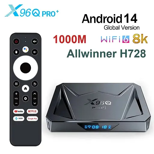 X96Q Pro+ Plus 4/64Gb Allwinner H728 (8 ядер) Android 14 - фото 7