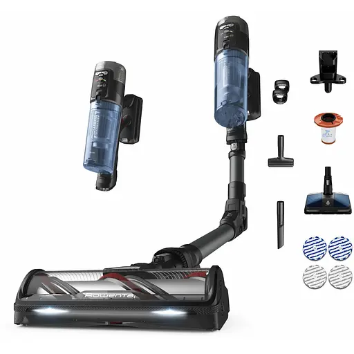 Пылесос Rowenta X-Force Flex 12.60 Neo Auto Aqua Allergy беспроводной черно-синий (RH9LC1WO) - фото 2