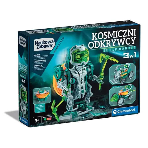 Інтерактивний конструктор Космічний робот 3 в 1 - Clementoni 50873
