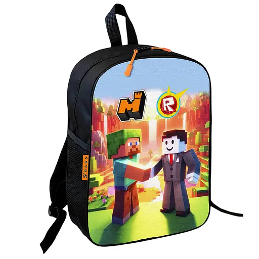 Рюкзак шкільний дитячий 36х27см Майнкрафт і Роблокс «Minecraft» Roblox з принтом для хлопчика (00622)