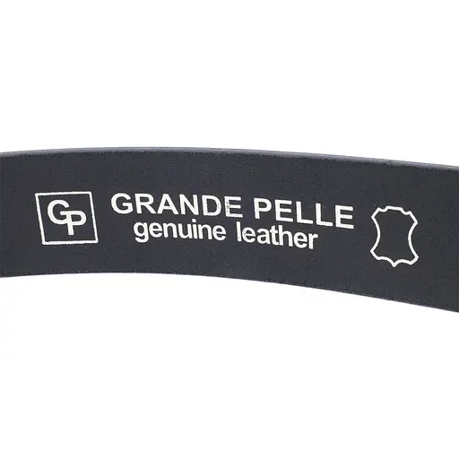 Ремінь шкіряний Grande Pelle чоловічий 3,4х120 см acs0026883 - фото 4