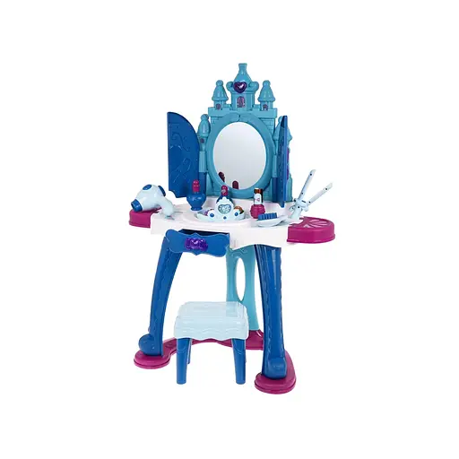 Туалетний столик Ramiz дитячий з функцією світла та звуку + аксесуари блакитний 8223B - фото 5