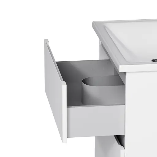 Тумба з умивальником AM.PM X-Joy підлогова 65 см 2 ящики білий M85-FSX0652-WC0652WG38 Білий - фото 7