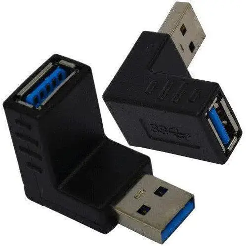 Переходник GRAND штекер USB A гнездо USB A угловой version 3.0 - фото 1