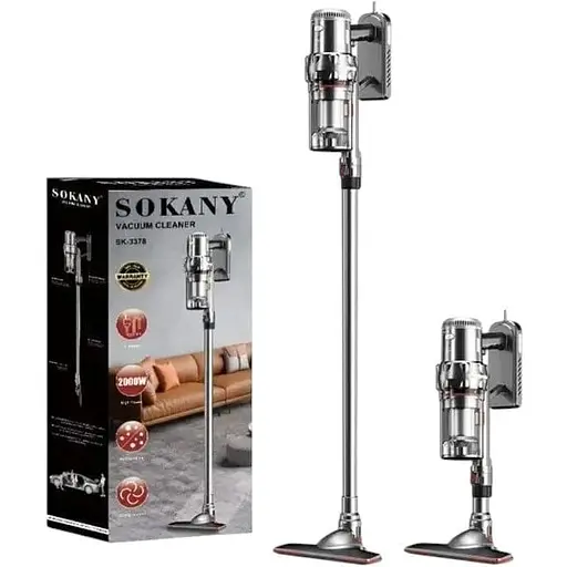Пылесос беспроводной Sokany SK-3377 для сухой уборки 2000 Вт