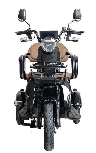 Електроскутер Триколісний 4-місний Crosser TR-4 VAGON (800W, 72V,20Ah) Чорний - фото 2