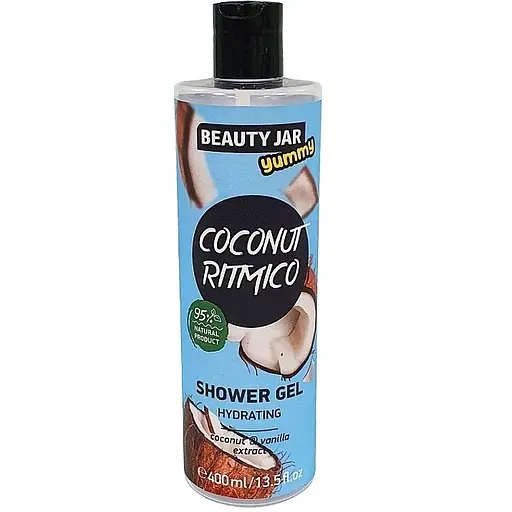 Зволожувальний гель для душу Beauty Jar Yummy Coconut Ritmico Shower Gel 400 мл - фото 1