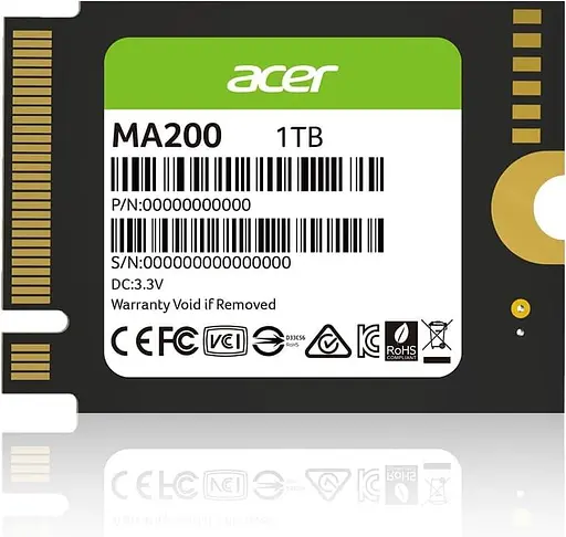Накопичувач SSD Acer m.2 NVMe 1TB MA200 (BL.9BWWA.154) - фото 1