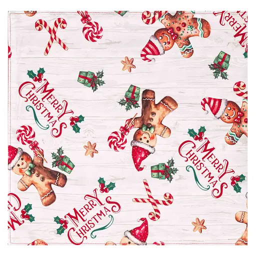 Раннер Ardesto Christmas Gingerbread 33х137см, 100% полиэстер, красный (ART01HCG) - фото 1