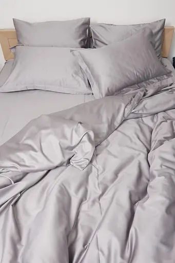 Пододеяльник Moon&Star Satin Premium Smoke Полуторный 143x210 см - фото 3