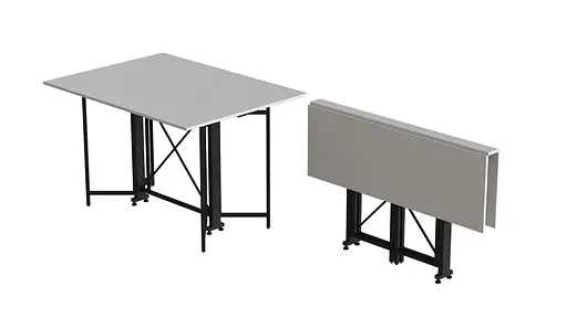 Стіл-книга трансформер Спайдер Ferrum-decor 750x1150x880 Чорний метал ДСП Біле 16 мм (FRD-105088) - фото 4