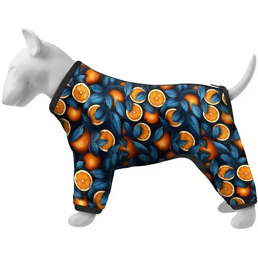 Вітровка для собак Waudog Clothes, малюнок "Апельсини", S32
