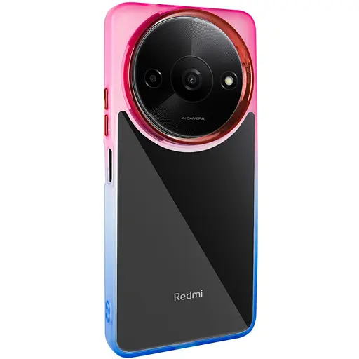 Чохол Epik TPU+PC Fresh sip series для Xiaomi Redmi A3 Синій/Рожевий