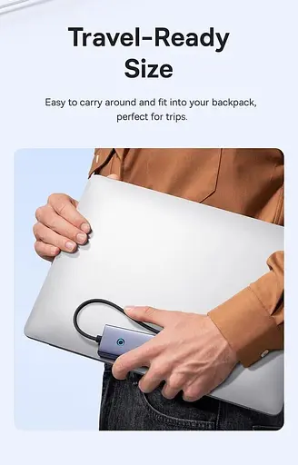 Хаб-адаптер Baseus UltraJoy Series 4-Port Hub AIR - Usb-A to 4xUsb3.0 (B0005280A813-02) - фото 5