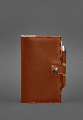 Шкіряний блокнот (Софт-бук) 4.0 світло-коричневий - фото 2