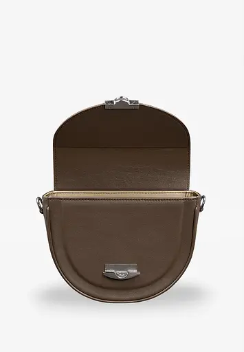 Жіноча шкіряна сумка Kira темно-бежева - фото 4