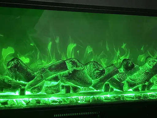 Електричний камін Logos Long 158 1500Вт Bluetooth звук потріскування дров White (10080142) - фото 9