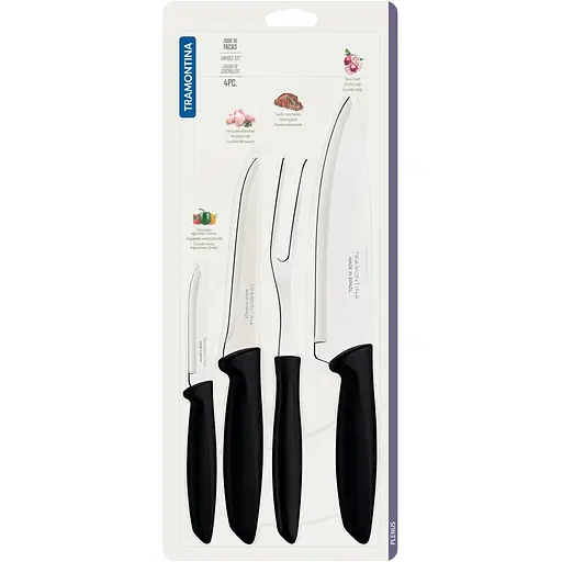Набор ножей Tramontina Plenus black, 4 предмета (6740832)