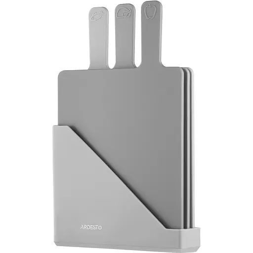 Набір дошок кухонних на підставці Ardesto Fresh 24.1х33х7.9 см 3 шт. (AR1403GRB)