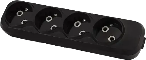 Колодка 4 гнезда без заземления (ABS-пластик) (медь) MODERN (18122) ТМ LUMANO - фото 1