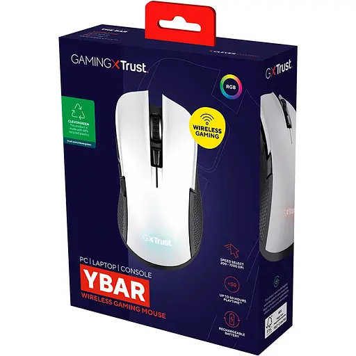 Мишка Trust GXT923 YBAR Wireless White (24889) - фото 12