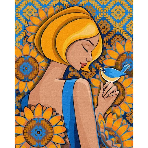 Картина за номерами "Сонячний птах" ©mosyakart Ideyka KHO2590 40х50 см