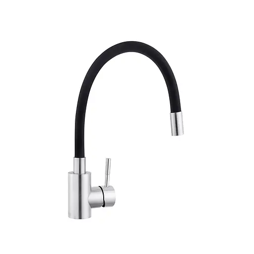 Смеситель для кухни с гибким изливом Kroner KRP Edelstahl Klassisch - ESG035BLK CV024353 Хром матовый - фото 3