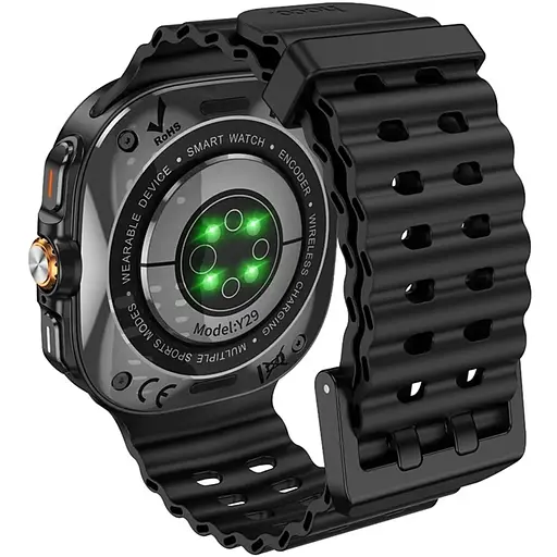 Смарт-годинник HOCO Y29 Smart sports watch (call version) Black - фото 4