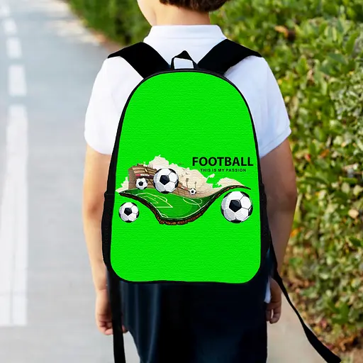 Рюкзак детский для футболиста 34х27см, городской ранец для мальчика футбол (00461)