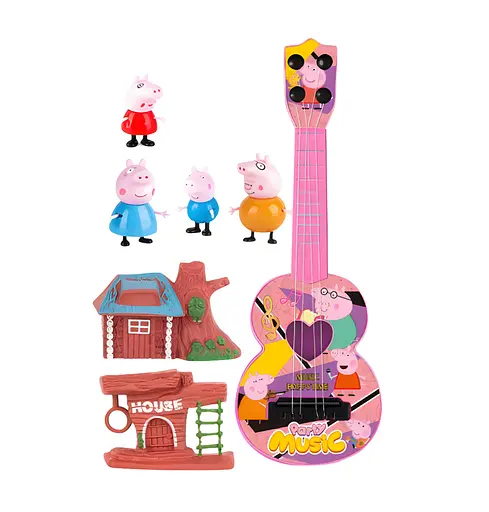 Ігровий набір Свинка Пеппа лісовий будиночок з гітарою та фігурками (618-4) - фото 2