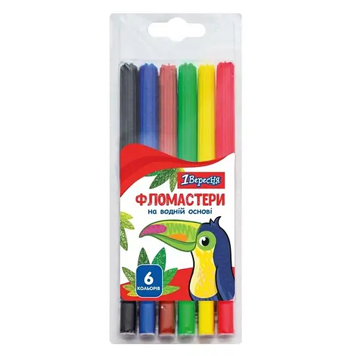 Фломастеры 1 Сентября Zoo Land 6 цветов