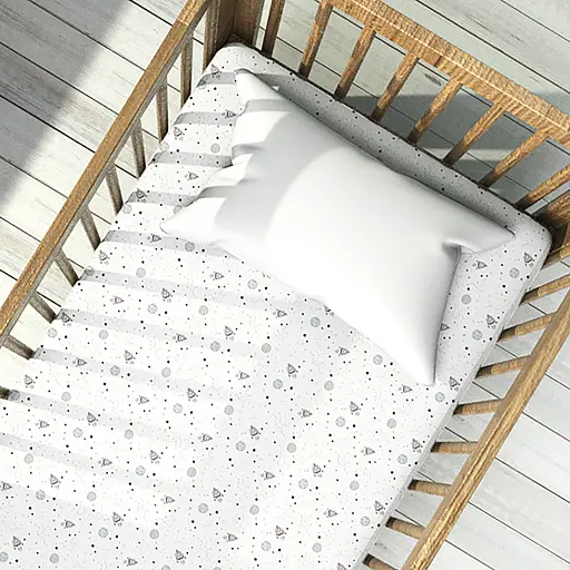 Простирадло дитяче на резинці Home Line Сузір’я 60х120 см біле (161921) - фото 2