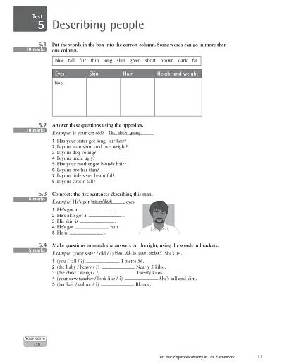 Test Your English Vocabulary in Use Elementary with Answers 2nd Edition - фото 6