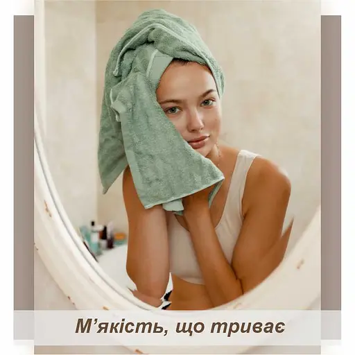 Набор полотенец Lovely Svi 3 шт.: 70 x 140 см, 50 x 90 см, 33 x 33 см Зеленый (701404) - фото 2