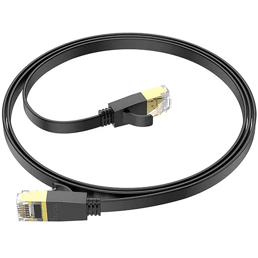 Дата кабель Hoco US07 Level Pro copper gigabit ethernet (1m) Black - фото 4