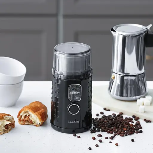 Электрическая кофемолка для дома Magio MG-203 мини кофемолки ножевые измельчитель кофейных зерен - фото 4