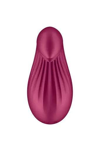 Вібратор Satisfyer Dipping Delight 9 см бордовий - фото 2