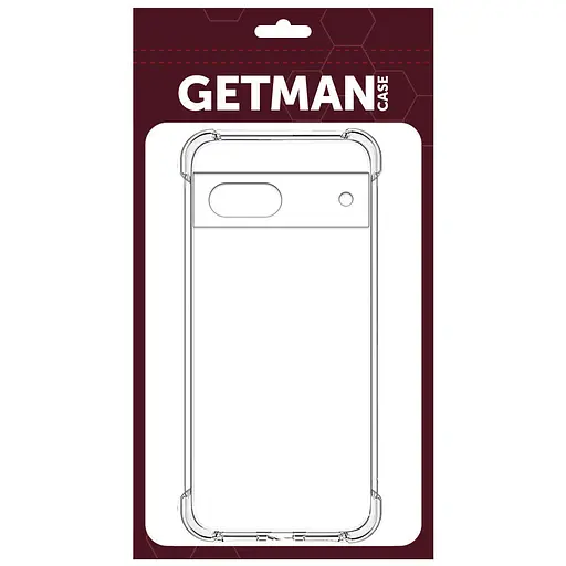 TPU чохол GETMAN Ease logo посилені кути Full Camera для Google Pixel 7 Безбарвний (прозорий) - фото 3