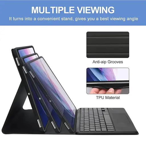 Чохол клавіатура Samsung Galaxy Tab A9 8.7 SM-X110 SM-X115 BlueTooth Keyboard with TP - фото 4