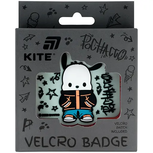 Бейдж на липучці Kite Pochacco 7.3x6.4x0.4 см (PC26-3011) - фото 1