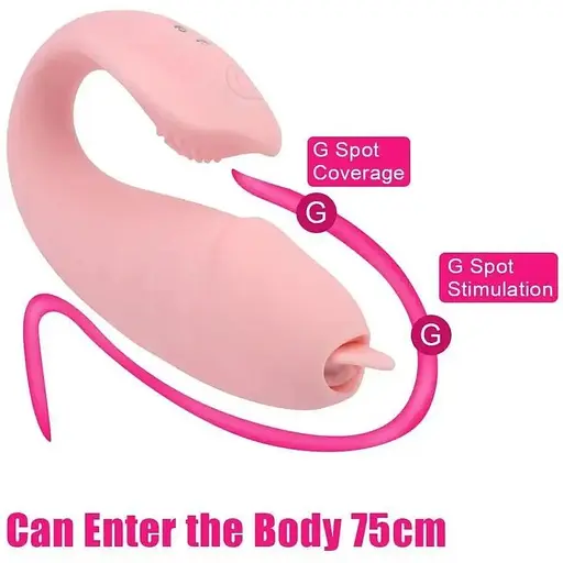 Вібро яйце прещепка з язичком - фото 3