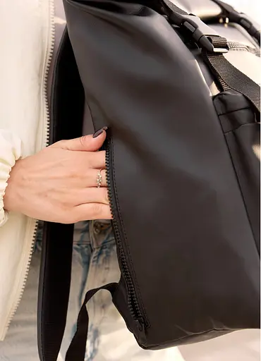 Рюкзак Sambag унисекс RollTop LTT черный 43 х 31 х 14 см (24238001) - фото 4